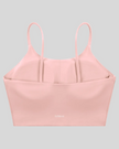 CoreLine Sports Bra in pink, 3D back view with clean minimal structure