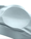 CoreLine Studio Sports Bra in light blue, chest padding detail close-up