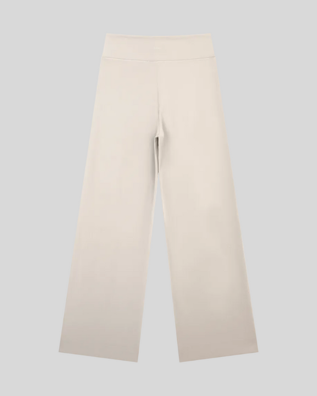 Back  view of CoreLine Yoga Pants in Beige