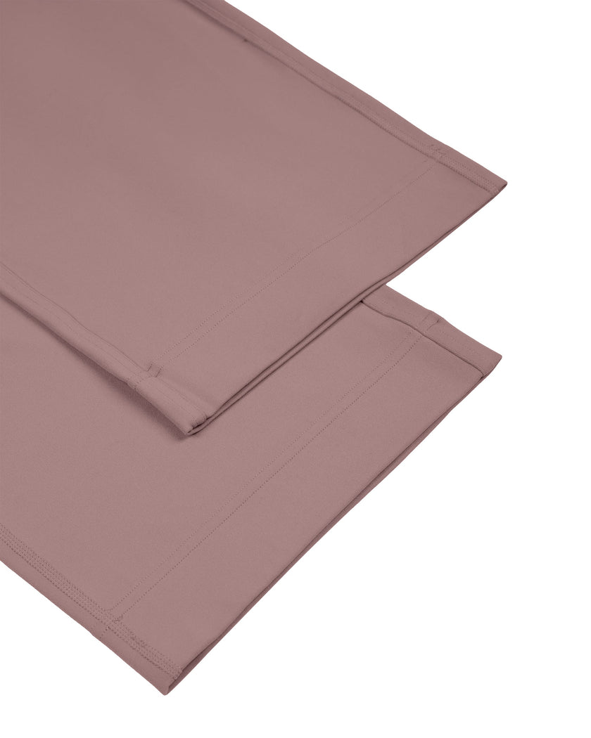 Straight leg hem detail of CoreLine Yoga Pants in Cameo