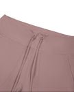 Front waistband and drawstring detail of CoreLine Yoga Pants in Cameo