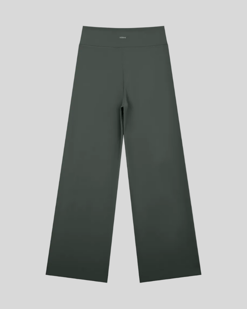 CoreLine Yoga Pants in Dark Gray back view
