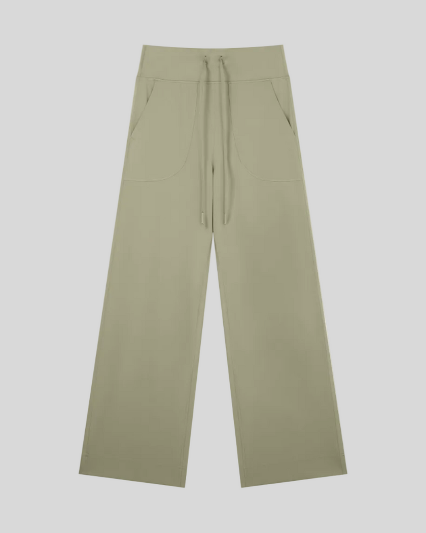 CoreLine Yoga Pants in Gray front view