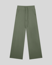 CoreLine Yoga Pants in Gray Green front view