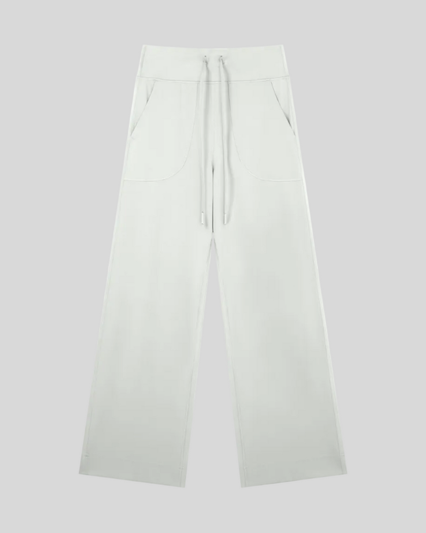 CoreLine Yoga Pants in Light Gray front view