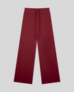 CoreLine Yoga Pants in Wine Red front view