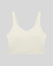 CoreLine Yoga Sports Bra in Beige front view