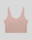 CoreLine Yoga Sports Bra in Cameo front view