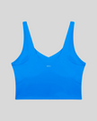 CoreLine Yoga Sports Bra in Colorful Blue back view