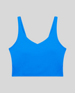 CoreLine Yoga Sports Bra in Colorful Blue front view
