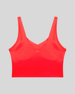 CoreLine Yoga Sports Bra in Fuchsia Red back view