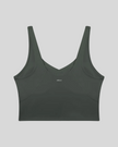CoreLine Yoga Sports Bra in Gray back view