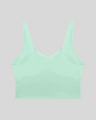 CoreLine Yoga Sports Bra in Mint Green back view