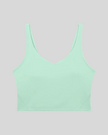 CoreLine Yoga Sports Bra in Mint Green front view