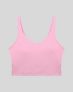 CoreLine Yoga Sports Bra in Pink front view