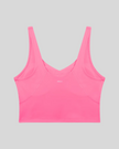 CoreLine Yoga Sports Bra in Rose Red back view