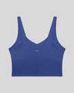 CoreLine Yoga Sports Bra in Royal Blue back view