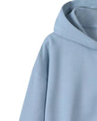 CoreZip Hooded Jacket in blue close-up showing sleeve and hood detail