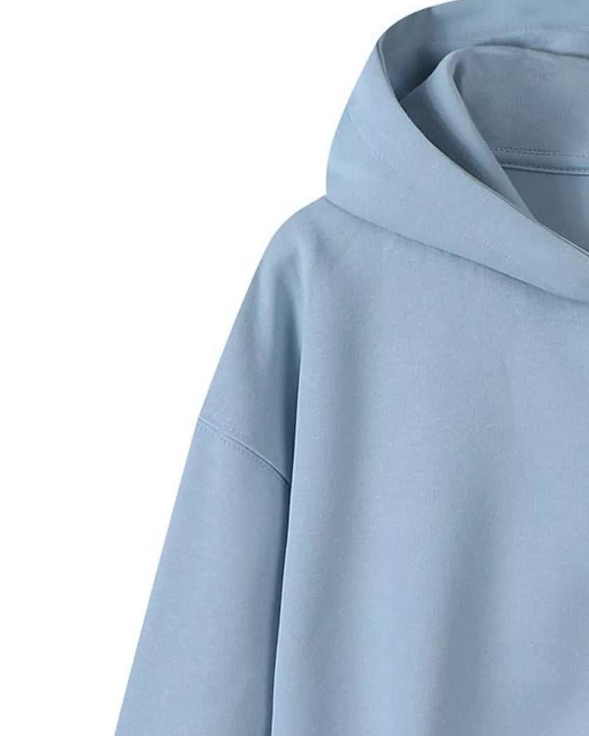 CoreZip Hooded Jacket in blue close-up showing sleeve and hood detail