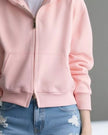 CoreZip Hooded Jacket in [color] close-up showing sleeve and zipper detail