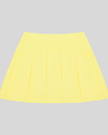 CourtClub A-Line Skirt in Yellow back view showcasing its elegant A-line silhouette.