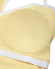 Close-up showing the removable chest padding inside the CourtClub Color Block Tank Top