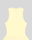 A light yellow CourtClub Full-Zip Dress with a small white 'Athlesi' logo on the upper left chest