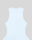 A water blue CourtClub Full-Zip Dress with a small white 'Athlesi' logo on the upper left chest