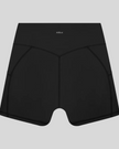 Athlesi CourtClub Tennis Short in Black back view with sculpted waistband seam
