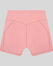 Athlesi CourtClub Tennis Short in Pink back view with sculpted waistband seam
