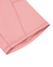 Athlesi CourtClub Tennis Short in Pink closeup of fitted leg opening and finished hem