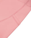 Athlesi CourtClub Tennis Short in Pink closeup showing fitted side pocket and seam construction