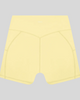Athlesi CourtClub Tennis Short in Yellow back view with sculpted waistband seam