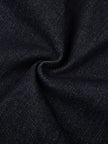 Indigo denim texture detail of DenimEase Straight-Leg Jeans in Navy Blue