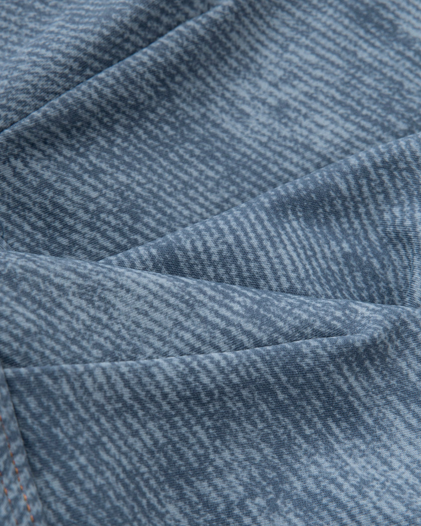 Close-up of faux denim texture fabric