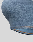 Close-up of lower band and structure of DenimForm Sculpt Bra