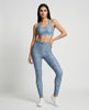Model wearing DenimForm Sculpt Legging with matching sports bra