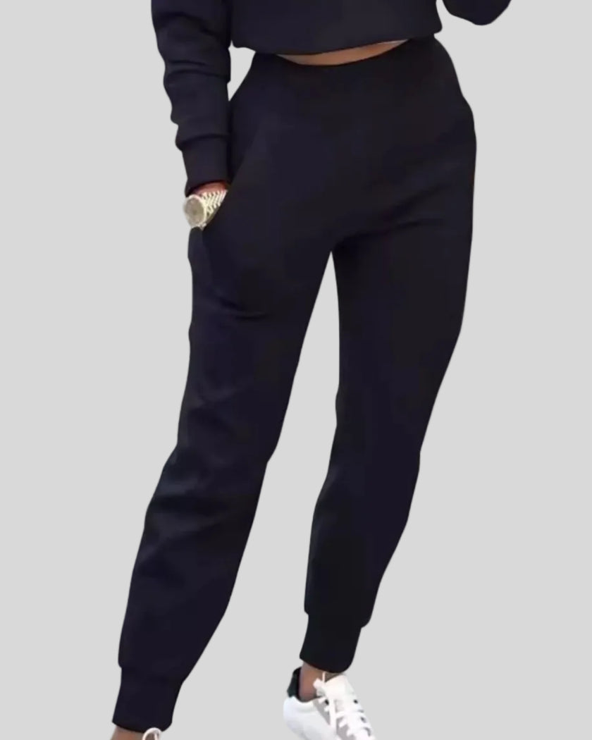 Athlesi EaseForm jogger pants lower body detail in black