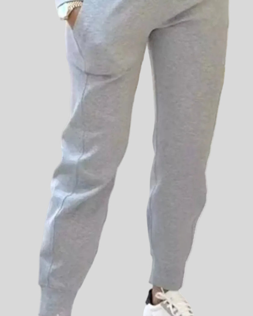 Athlesi EaseForm jogger pants lower body detail in light gray
