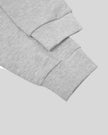 Sleeve and cuff detail of Everyday Cropped Hoodie in Flower Gray