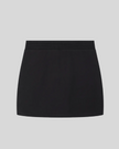 Everyday Drawstring Skirt in Black back view showcasing the clean A-line silhouette