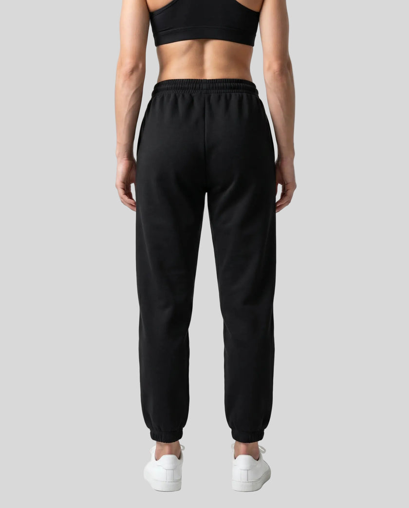 Model wearing Everyday Jogger Pants in Black back view