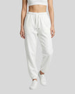 Model wearing Everyday Jogger Pants in White front view