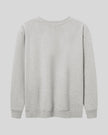 Everyday Oversized Sweatshirt in Flower Gray with drop shoulders back view