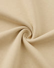 Detailed view of smooth cotton-blend fabric on Everyday Oversized Sweatshirt in Khaki
