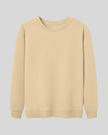 Everyday Oversized Sweatshirt in Khaki with crew neckline and relaxed fit front view