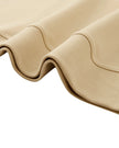 Closeup of ribbed hem on Everyday Oversized Sweatshirt in Khaki