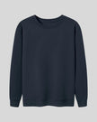 Everyday Oversized Sweatshirt in Navy Blue with crew neckline and relaxed fit front view