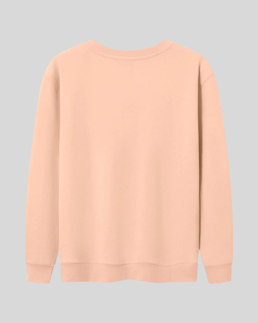 Everyday Oversized Sweatshirt in Pink with drop shoulders back view