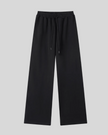 Everyday Straight Leg Sweatpants in Black front view featuring a relaxed straight-leg silhouette and adjustable drawstring waist